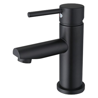 Matte Black Lollypop Pintail Lever Fixed Bathroom Basin Mixer Tap Faucet Brass