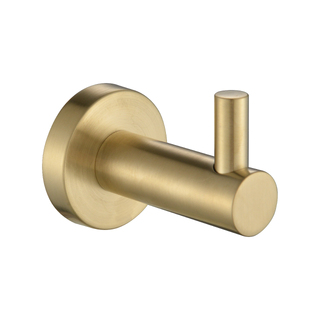 BRUSHED GOLD ROUND ROBE OR TOWEL HOOK
