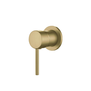 BRUSHED GOLD ROUND DESIGN SHOWER/BATH/BASIN WALL MIXER 80mm Wall Plate