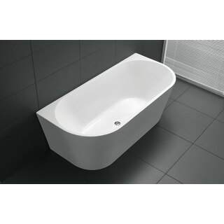 Bath Tub Free Standing Back to Wall Rectangle Oval Curve Design 1500*750*600