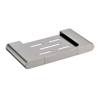 Brushed Gun Metal Soap Dish Tray Curve90 Square Edge Bathroom Accessories