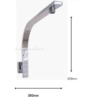 Square Wall Mounted Shower Arm For Overhead Spout Brass with Chrome Finish (049)
