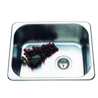 Single Kitchen Sink Undermount / Drop In Offset Waste SML 420*370*175