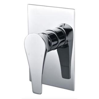 Teardrop Hybrid Shower Mixer Bath Wall Mixer Bathroom Brass Chrome Cube