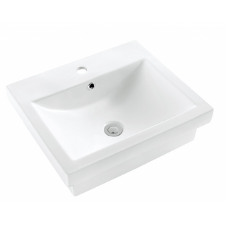 Square White Ceramic Above Counter Basin 540x450x150mm