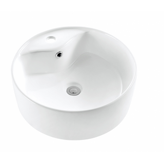 Round Circular White Ceramic Above Counter Basin 460x460x135mm
