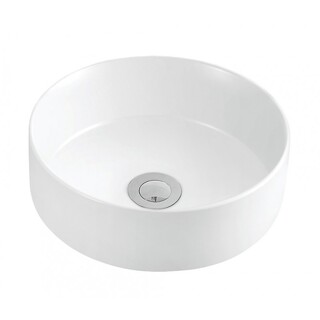 Round Circular White Ceramic Above Counter Basin 360x360x120mm