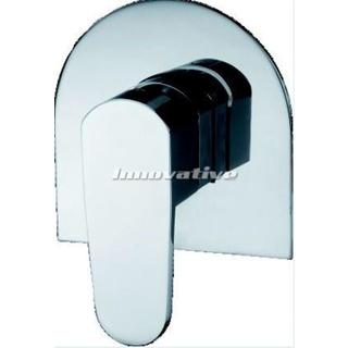 Curve 90 Shower Mixer Bath Wall Mixer Bathroom Brass Chrome Cube