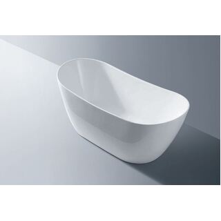 Bath Tub Free Standing Large Modern Oval Raised Back Curve Design 1520*800*680mm