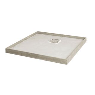 Universal Tile Over Tray 915*915mm Shower Base Rear Outlet Various Waste Grate Options