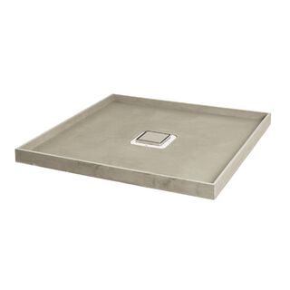 Universal Tile Over Tray 1010x1010mm Shower Base Centre Outlet Various Waste Grate Options Waterproof Puddle Flange
