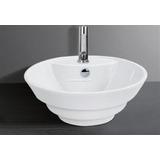 Bench Mount Vessel Basin Elegant Round Step in Design Modern with Overflow NEW