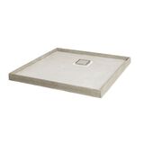 Universal Tile Over Tray 915*915mm Shower Base Rear Outlet Various Waste Grate O