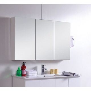 Mirror Cabinet Shaving Medicine Bathroom bevel Edge  1200Wx720Hx150D Wall Hung or In-wall Bevel Edge