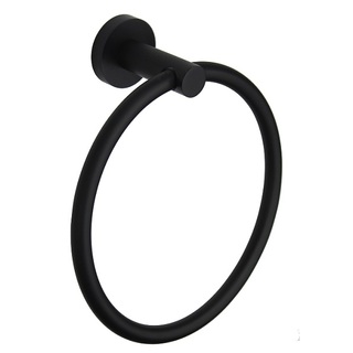 Matte Black Hand Towel Holder Ring 05HCSer Curve Design Bathroom Accessories