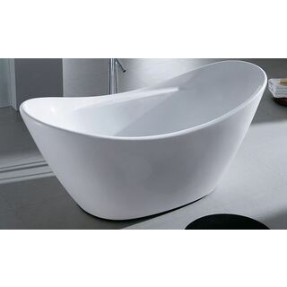 Bath Tub Free Standing Large Modern Oval Raised Back Curve Design 1720*740*740