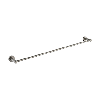 CHROME ROUND SINGLE TOWEL RAIL 600MM