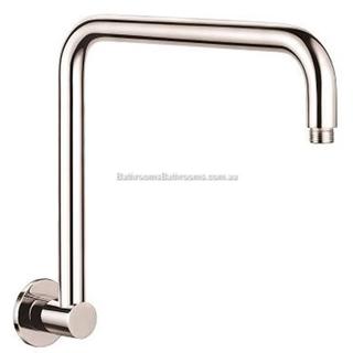 Wall Mounted Shower Arm Round Design 316mm Rise Brass with Chrome Finish