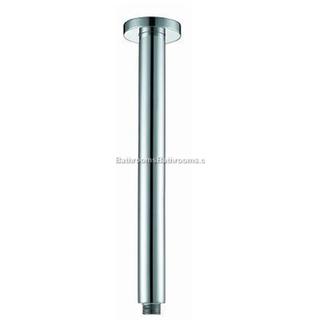 Round Ceiling Mounted Shower Arm Dropper 300mm/450mm/600mm  Brass with Chrome Finish