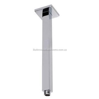 Square Ceiling Mounted Shower Arm Dropper Brass with Chrome Finish 300mm