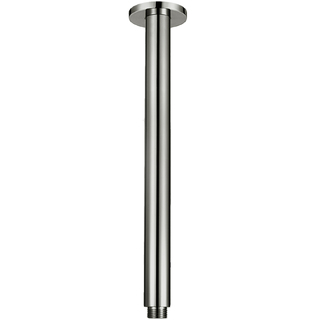 BRUSHED NICKEL ROUND DESIGN CEILING ARM 300mm