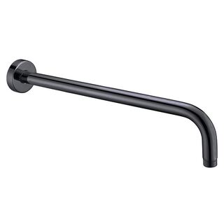 MATTE BLACK ROUND WALL SHOWER ARM