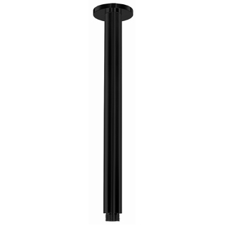 MATTE BLACK ROUND DESIGN CEILING ARM 300mm