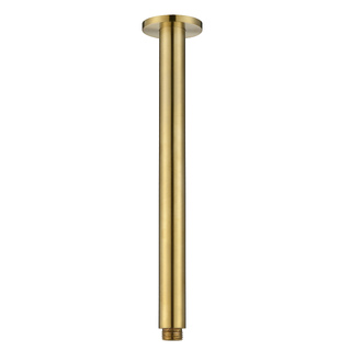BRUSHED GOLD ROUND DESIGN CEILING ARM 300mm