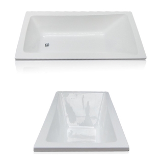 1400mm Acrylic Bath Tub Drop In Inset Design 1400*750*440mm