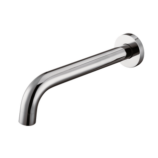 CHROME ROUND BATH SPOUT 200MM