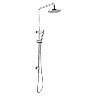 CHROME ROUND DESIGN DUAL SHOWER UNIT