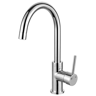 CHROME ROUND KITCHEN MIXER - SLIM