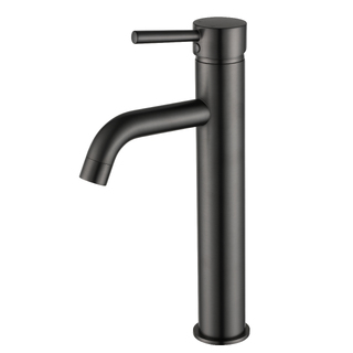 GUNMETAL ROUND BASIN MIXER - HIGH / TALL MIXER