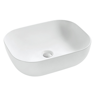 Bench Mount Vessel Basin Curved Corner Slim Lip Design 500X400X150