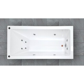 Drop In Inset Acrylic SPA Bath Tub Cube Square Design 1500x760x440mm