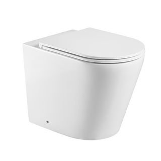 TORNADO RIMLESS In Wall Toilet PAN ONLY Ceramic Soft Close WELS (Purchase Cistern Separately)
