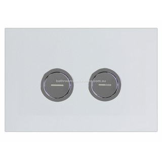 Chrome Square Pneumatic Flush Panel Buttons for In Wall Cistern