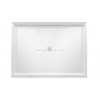 Flinders Polymarble 1000x1000, Square Shower Base, Centre Outlet 2TL Dbl Entry
