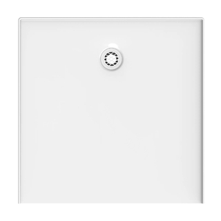 SUPER SLIM 13mm Entry 900x900x23mm SMC White Shower Base Rear Outlet 3 Sided Tile Lips