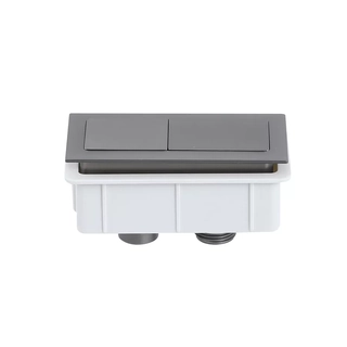 Rectangular Gun Metal Toilet Flush Buttons For Back To Wall Toilet