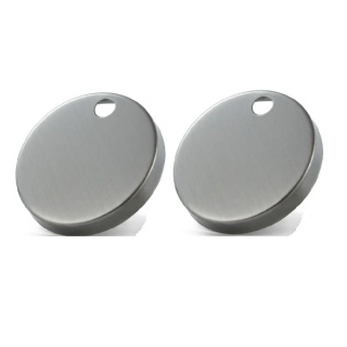 Brushed Nickel Toilet Seat Hinge Cover (Pair) For Back To Wall Toilet