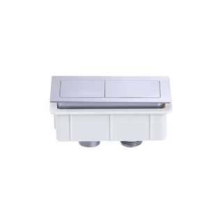 Rectangular Chrome Toilet Flush Buttons For Back To Wall Toilet