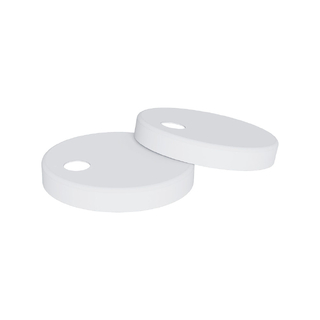 Matte White Toilet Seat Hinge Cover (Pair) For Back To Wall Toilet