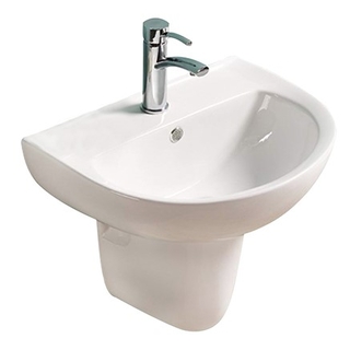 Care Ceramic Disable Compliant Wall Basin & Shroud AS1428.1 (555x445x540mm)