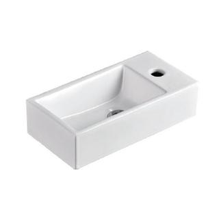 Wall Hung Ceramic Basin Mini Size For Bathroom Ensuite 400w*200d*105h