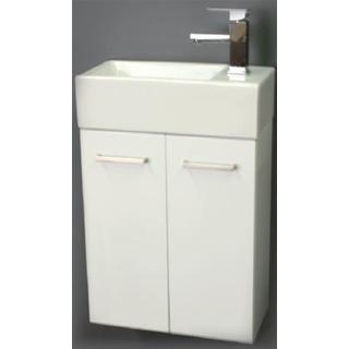 Wall Hung Vanity Slimline 2PAC 500w*250d*720h Ceramic Top Basin