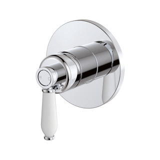 ELEANOR Wall Mixer Chrome White Handle LF 