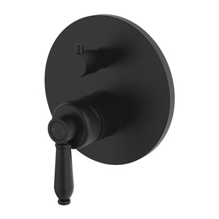 Eleanor Wall Diverter Mixer, Matte Black / Matte Black