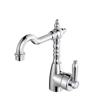 Eleanor Shepherds Crook Basin Mixer, Chrome / Chrome