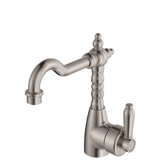 ELEANOR Basin Mixer with Shepherds Crook Brushed Nickel LF